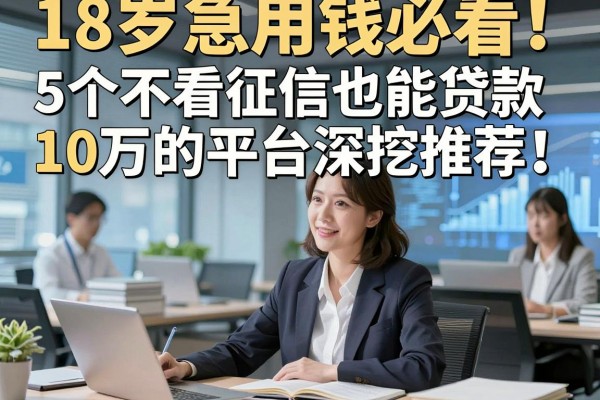 18岁急用钱必看!5个不看征信也能贷款10万的平台深挖推荐