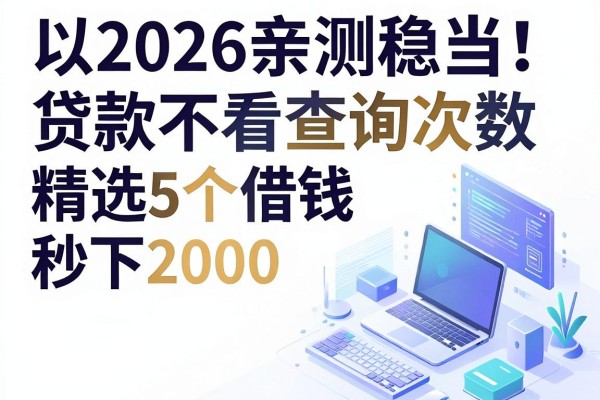 2026亲测稳当!贷款不看查询次数,精选5个借钱无视查询秒下2000的口子