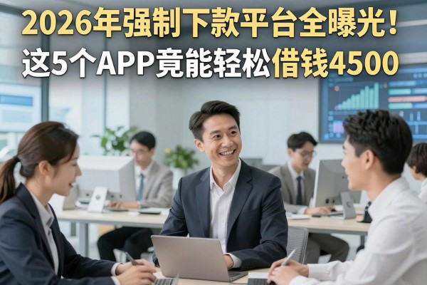 2026年强制下款平台全曝光!这5个APP竟能轻松借钱4500