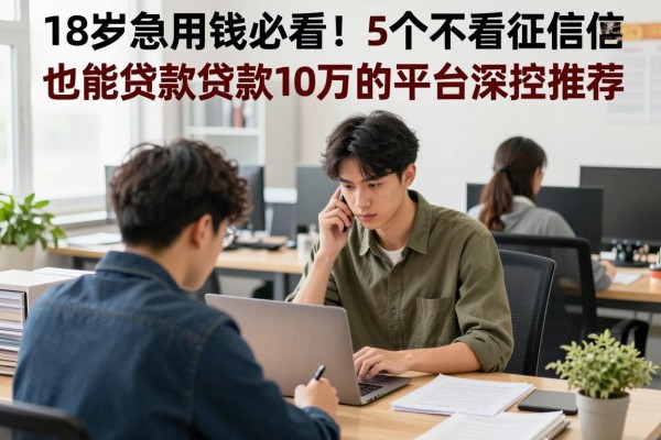 18岁急用钱必看!5个不看征信也能贷款10万的平台深挖推荐