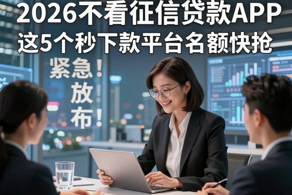 2026不看征信贷款APP紧急放额!这5个秒下款平台名额快抢