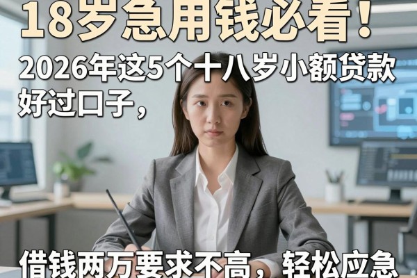 18岁急用钱必看！2026年这5个十八岁小额贷款好过口子，借钱两万要求不高轻松应急
