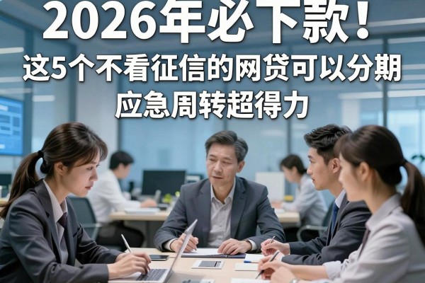 2026年必下款!这5个不看征信的网贷可以分期,应急周转超得力