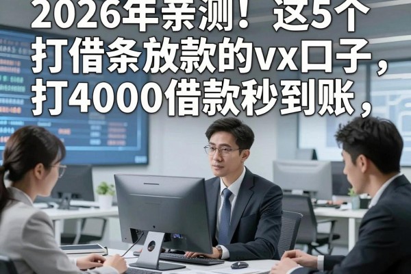 2026年亲测!这5个打借条放款的vx口子,打4000借款秒到账