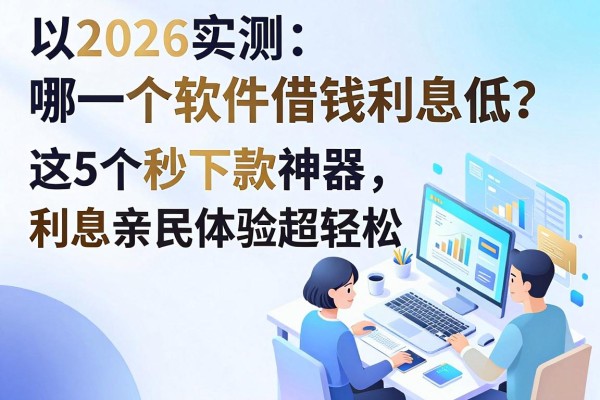 2026实测:哪一个软件借钱利息低?这5个秒下款神器,利息亲民体验超轻松