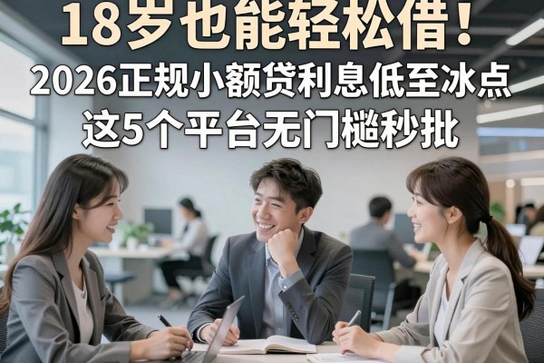 18岁也能轻松借！2026正规小额贷利息低至冰点，这5个平台无门槛秒批