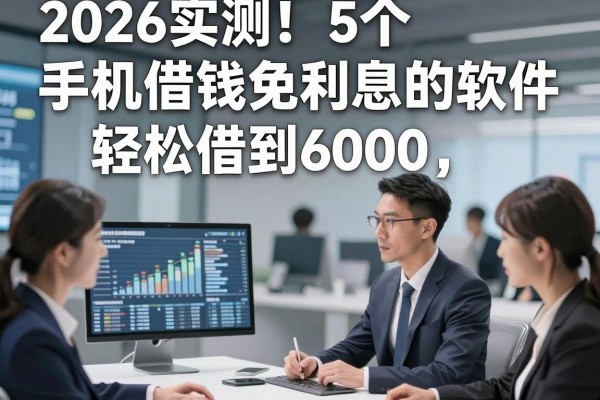 2026实测！5个手机借钱免利息的软件，轻松借到6000
