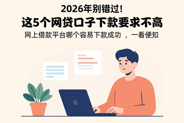 2026年别错过！这5个网贷口子下款要求不高，网上借款平台哪个容易下款成功一看便知