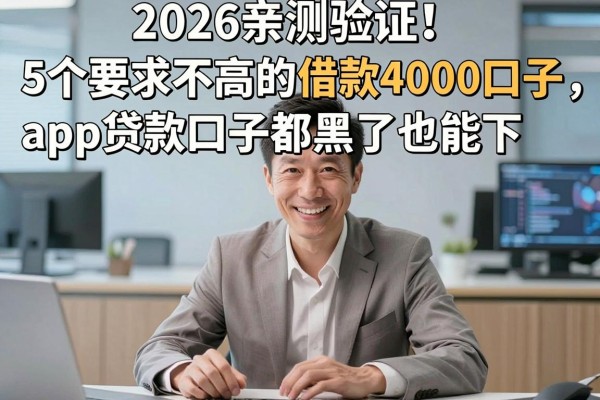 2026亲测验证!5个要求不高的借款4000口子,app贷款口子都黑了也能下