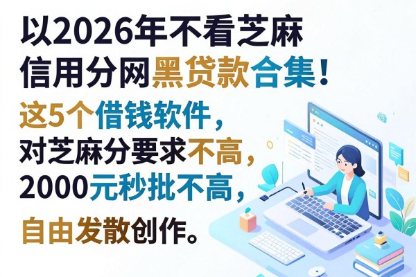 2026年不看芝麻信用分网黑贷款合集!这5个借钱软件对芝麻分要求不高,2000元秒批错过再等