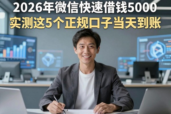 2026年微信快速借钱5000,实测这5个正规口子当天到账!