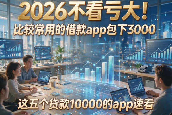 2026不看亏大！比较常用的借款app包下3000，这五个贷款10000的app速看