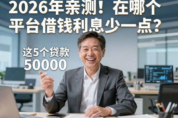2026年亲测!在哪个平台借钱利息少一点?这5个贷款50000的平台利息真的低