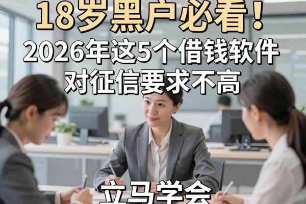 18岁黑户必看！2026年这5个借钱软件对征信要求不高，立马学会