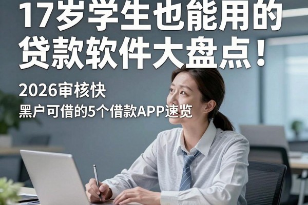 17岁学生也能用的贷款软件大盘点!2026审核快、黑户可借的5个借款APP速览