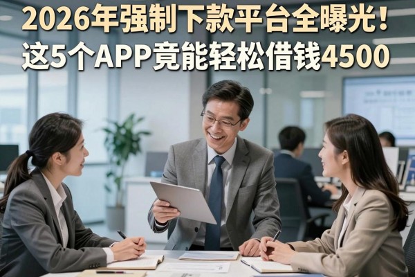 2026年强制下款平台全曝光!这5个APP竟能轻松借钱4500