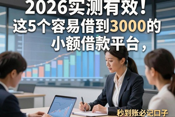 2026实测有效!这5个容易借到3000的小额借款平台,秒到账必记口子