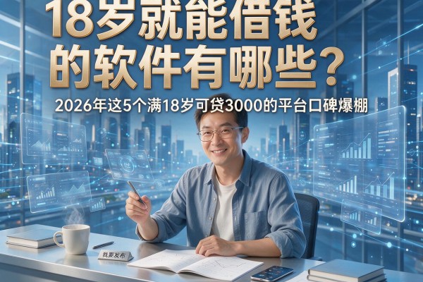 18岁就能借钱的软件有哪些？2026年这5个满18岁可贷3000的平台口碑爆棚