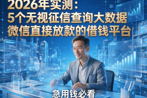 2026年实测：5个无视征信查询大数据、微信直接放款的借钱平台，急用钱必看！