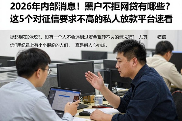 2026年内部消息!黑户不拒的网贷有哪些?这5个对征信要求不高的私人放款平台速看