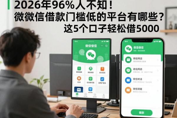 2026年96%人不知!用微信借款门槛低的平台有哪些?这5个口子轻松借5000