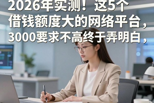 2026年实测!这5个借钱额度大的网络平台,3000要求不高终于弄明白!