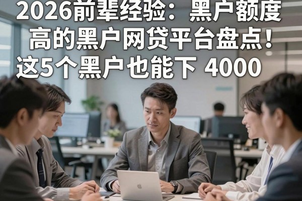 2026前辈经验:黑户额度高的黑户网贷平台盘点!这5个黑户也能下4000