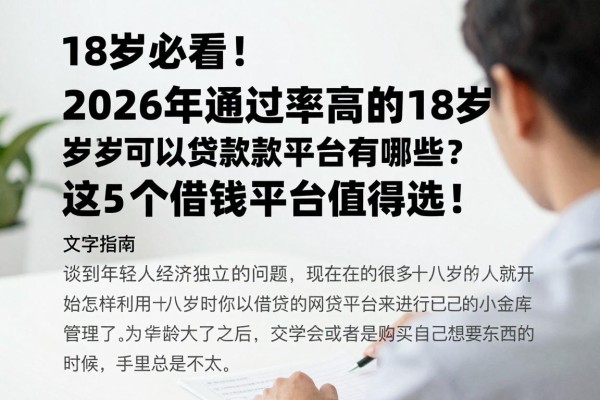 18岁必看!2026年通过率高的18岁可以贷款的网贷平台有哪些?这5个借钱平台值得选!