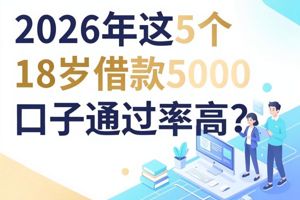 18岁贷款的正规平台容易通过的有哪些？2026年这5个18岁借款5000的口子通过率高