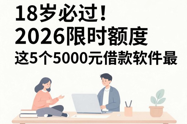 18岁必过!2026限时额度,这5个5000元借款软件最容易审核