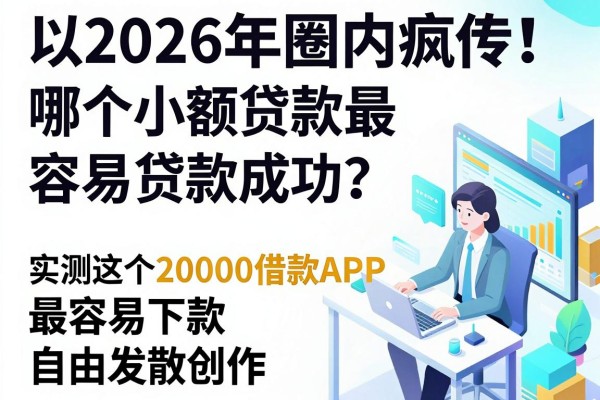 2026年圈内疯传!哪个小额贷款最容易贷款成功?实测这5个20000借款APP最容易下款