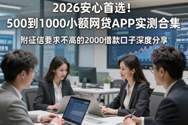 2026安心首选!500到1000小额网贷APP实测合集,附征信要求不高的2000借款口子深度分享