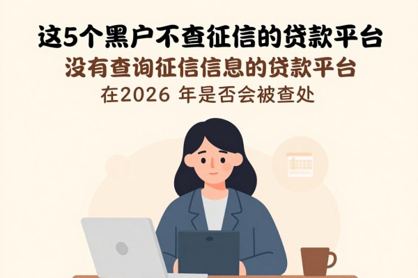 2026年刚证实！这5个黑户不查征信的贷款平台，借款1000元必阅