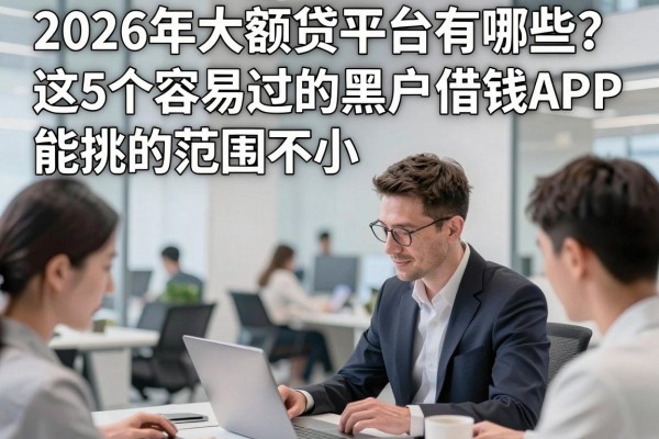 2026年大额贷平台有哪些？这5个容易过的黑户借钱APP，能挑的范围不小！