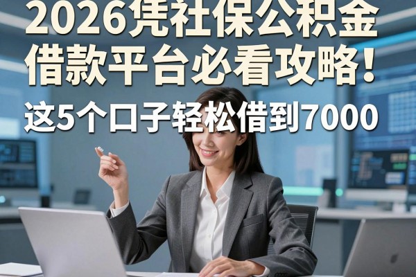 2026凭社保公积金借款平台必看攻略!这5个口子轻松借到7000