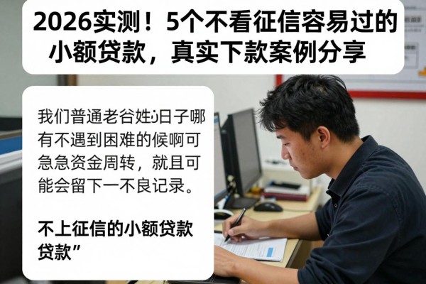 2026实测!5个不看征信容易过的小额贷款,真实下款案例分享