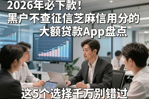 2026年必下款!黑户不查征信芝麻信用分的大额贷款App盘点,这5个选择千万别错过!