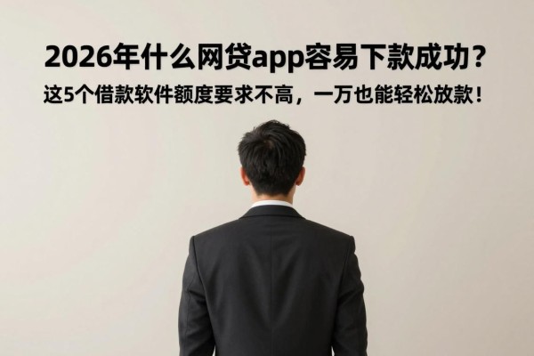 2026年什么网贷app容易下款成功？这5个借款软件额度要求不高，一万也能轻松放款！
