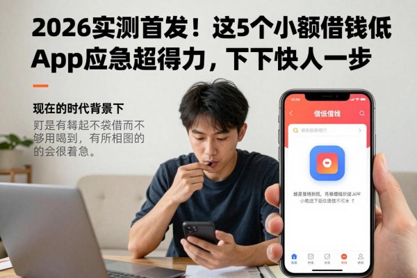 2026实测首发!这5个小额借钱低app应急超得力,下款快人一步