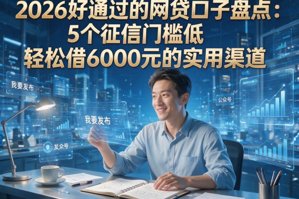 2026好通过的网贷口子盘点：5个征信门槛低、轻松借6000元的实用渠道