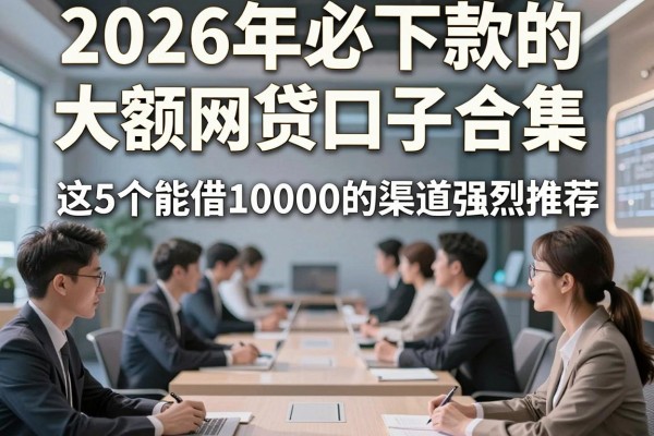 2026年必下款的大额网贷口子合集,这5个能借10000的渠道强烈推荐!