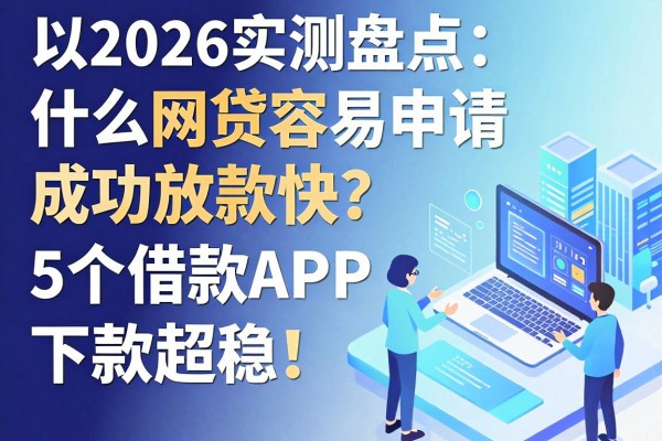 2026实测盘点:什么网贷容易申请成功放款快?这5个借款APP下款超稳!
