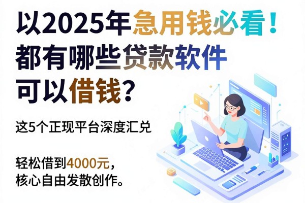 2025年急用钱必看!都有哪些贷款软件可以借钱?这5个正规平台深度汇总,轻松借到4000元