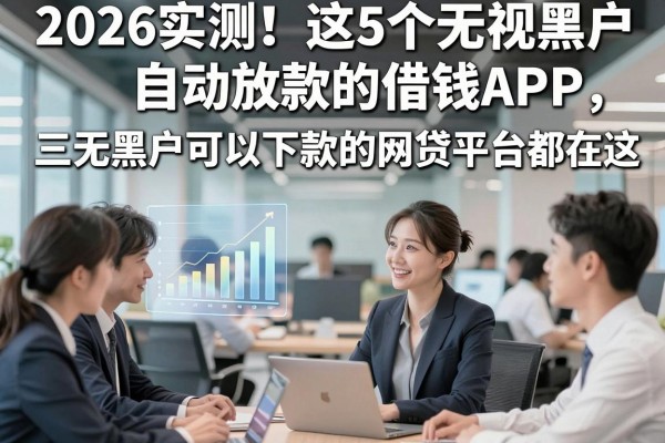 2026实测！这5个无视黑户自动放款的借钱APP，三无黑户可以下款的网贷平台都在这