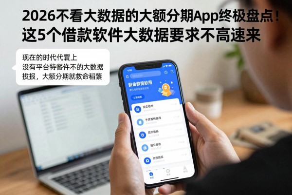 2026不看大数据的大额分期app终极盘点！这5个借款软件大数据要求不高速来