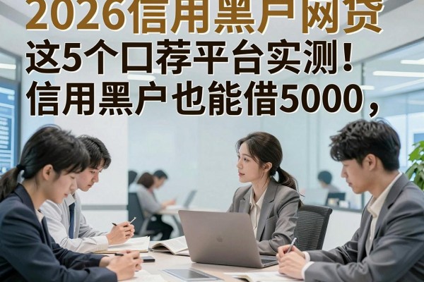 2026信用黑户网贷推荐平台实测！这5个口子，信用黑户也能借5000