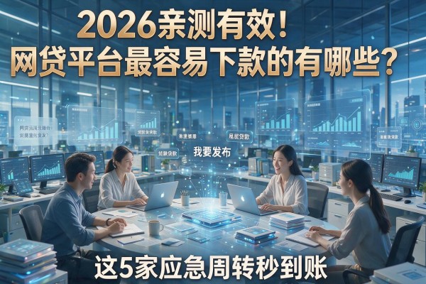 2026亲测有效！网贷平台最容易下款的有哪些？这5家应急周转秒到账