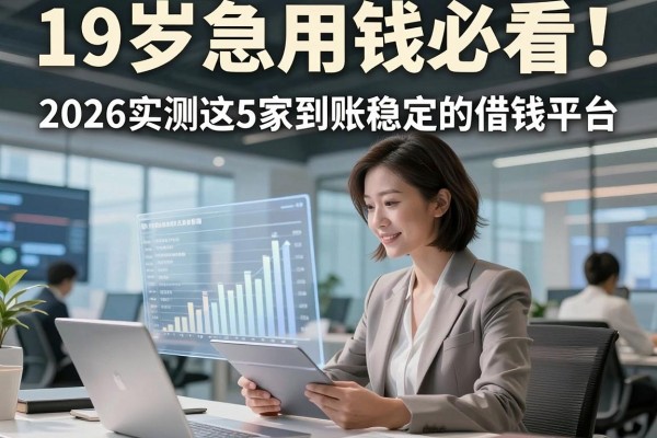 19岁急用钱必看!2026实测这5家到账稳定的借钱平台