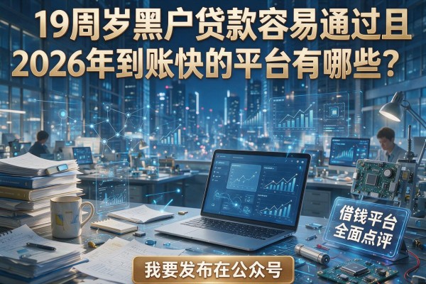 19周岁黑户贷款容易通过且2026年到账快的平台有哪些？这五个黑户借钱平台全面点评！