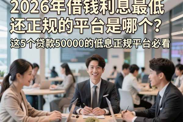 2026年借钱利息最低还正规的平台是哪个?这5个贷款50000的低息正规平台必看!